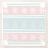 Frohe Weihnachten Glasuntersetzer (Rückseite)