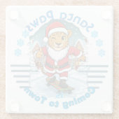 Frohe Weihnachten Glasuntersetzer (Rückseite)