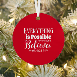 Frohe Weihnachten glauben Bibel Verse Christlich R Ornament Aus Metall