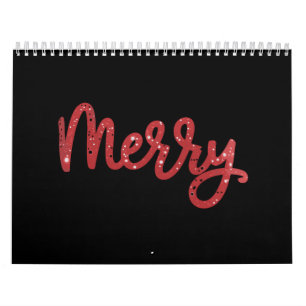 Frohe Weihnachten Glitter Urlaub Kalender