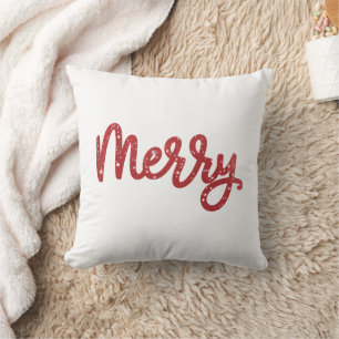 Frohe Weihnachten Glitter Urlaub  Kissen