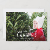 Frohe Weihnachten | Glitz Imitats Glitzer Foto Ove (Vorderseite)