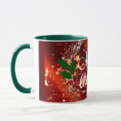 Frohe Weihnachten Glitzer und funkeln Tasse (Links)