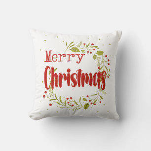 Frohe Weihnachten, globaler Feiertag Kissen