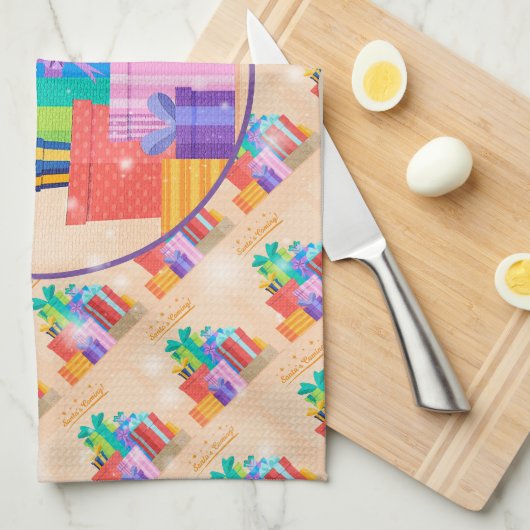 Frohe Weihnachten Glück Bestes Geschenk Geschirrtuch (Viertel Falte)