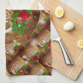 Frohe Weihnachten Glück Bestes Geschenk Geschirrtuch (Viertel Falte)