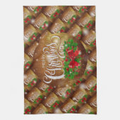 Frohe Weihnachten Glück Bestes Geschenk Geschirrtuch (Vertikal)