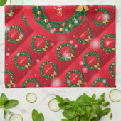 Frohe Weihnachten Glück Bestes Geschenk Geschirrtuch (Gefaltet)