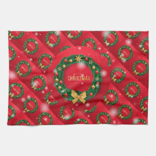 Frohe Weihnachten Glück Bestes Geschenk Geschirrtuch