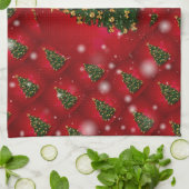 Frohe Weihnachten Glück Bestes Geschenk Geschirrtuch (Gefaltet)