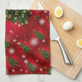 Frohe Weihnachten Glück Bestes Geschenk Geschirrtuch (Viertel Falte)