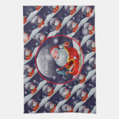 Frohe Weihnachten Glück Bestes Geschenk Geschirrtuch (Vertikal)