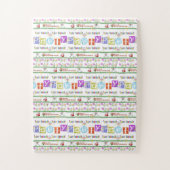 Frohe Weihnachten Glück Geburtstag Jigsaw Puzzle (Vertikal)