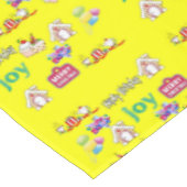Frohe Weihnachten Glück Geburtstag Tablecloth Tischdecke (Schrägansicht)