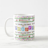 Frohe Weihnachten Glück Geburtstag Tasse (Links)