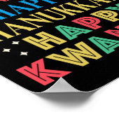 Frohe Weihnachten Glück Hanukkah Happy Kwanzaa 9 Poster (Ecke)