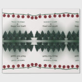 Frohe Weihnachten, Glück im neuen Jahr Geschenkpapier (Flach)