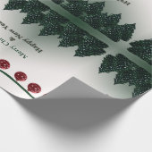 Frohe Weihnachten, Glück im neuen Jahr Geschenkpapier (Ecke)