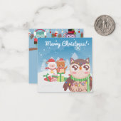 Frohe Weihnachten/Glück im neuen Jahr Mitteilungskarte (Vorderseite/Rückseite Beispiel)