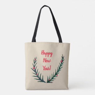 Frohe Weihnachten, Glück im neuen Jahr Tasche
