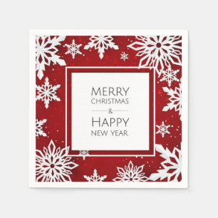 Frohe Weihnachten/Glück N Y Cocktail Papier Napkin Serviette