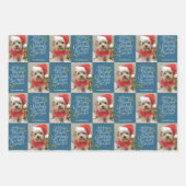 Frohe Weihnachten Glück Neues Jahr - 1 Foto Whimsi Geschenkpapier Set (Vorderseite)