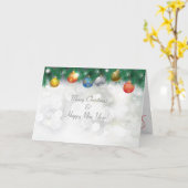 Frohe Weihnachten & Glück Neues Jahr! 2024 Karte (Gelbe Blume)