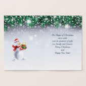 Frohe Weihnachten & Glück Neues Jahr! 2025 Feuerwe Folienkarte (Innenseite)