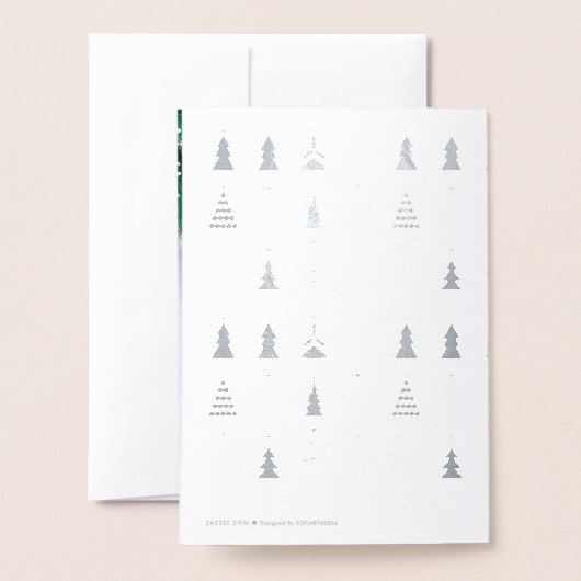 Frohe Weihnachten & Glück Neues Jahr! 2025 Feuerwe Folienkarte (Rückseite mit Umschlag)