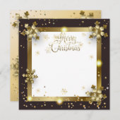 Frohe Weihnachten & Glück Neues Jahr! 2026 XMAS Mitteilungskarte (Vorne/Hinten)