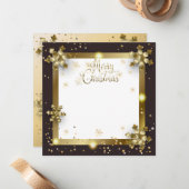 Frohe Weihnachten & Glück Neues Jahr! 2026 XMAS Mitteilungskarte (Vorderseite/Rückseite Beispiel)