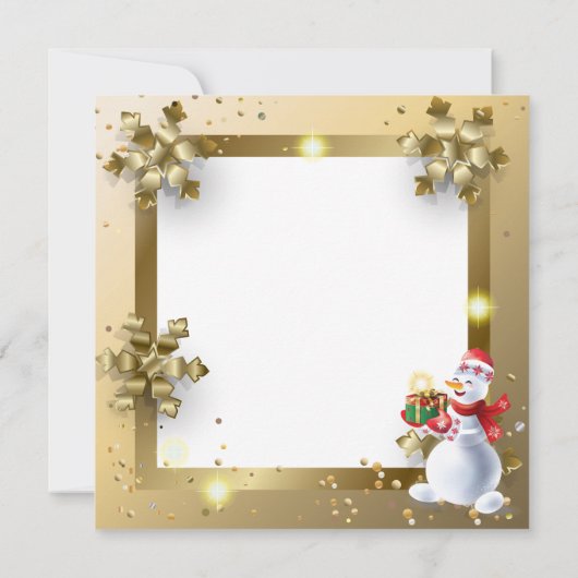 Frohe Weihnachten & Glück Neues Jahr! 2026 XMAS Mitteilungskarte (Rückseite)