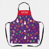 Frohe Weihnachten & Glück Neues Jahr! 20XX XMAS Sc Schürze (Vorderseite)