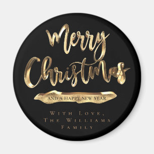 Frohe Weihnachten Glück Neues Jahr Elegantes Schwa Magnet