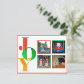 Frohe Weihnachten Glück Neues Jahr Foto Postkarte (Stehend Vorderseite)