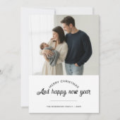 Frohe Weihnachten & Glück Neues Jahr Merry Family (Vorderseite)