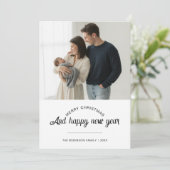 Frohe Weihnachten & Glück Neues Jahr Merry Family (Stehend Vorderseite)