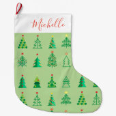 Frohe Weihnachten & Glück Neues Jahr! Ornaments Großer Weihnachtsstrumpf (Vorderseite)