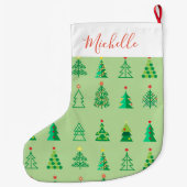 Frohe Weihnachten & Glück Neues Jahr! Ornaments Großer Weihnachtsstrumpf (Rückseite)