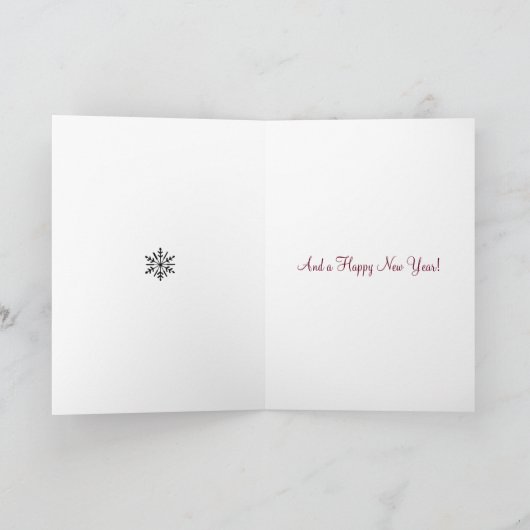 Frohe Weihnachten Glück Neues Jahr Pferd von Bihrl (Innenseite)