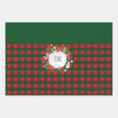 Frohe Weihnachten & Glück Neues Jahr! Schottland M Geschenkpapier Set (Vorderseite)