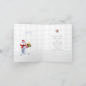 Frohe Weihnachten & Glück Neues Jahr! Snowman 2022 (Innenseite)