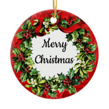 Frohe Weihnachten Glück Neues Jahr Vintage Ornamen