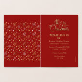 Frohe Weihnachten & Glück Neues Jahr! Winterschnee Folienkarte (Innenseite)