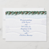 Frohe Weihnachten & Glück Neues Jahr! XMAS Blue Ca (Rückseite)