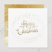 Frohe Weihnachten & Glück Neues Jahr! XMAS Gold Ca (Vorne/Hinten)