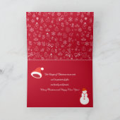 Frohe Weihnachten & Glück Neues Jahr! XMAS Karte (Innenseite)