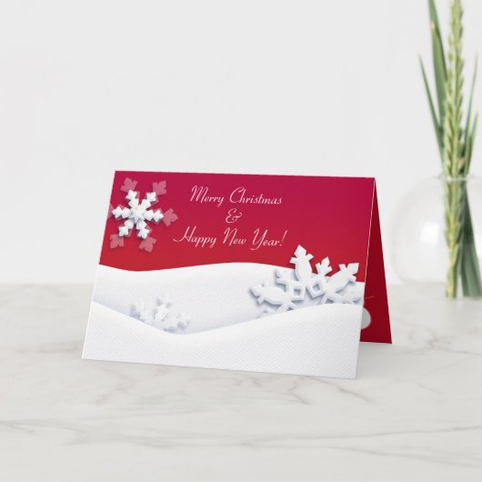 Frohe Weihnachten & Glück Neues Jahr! XMAS Karte (Vorderseite)