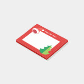 Frohe Weihnachten & Glück Neues Jahr! XMAS Post-it Klebezettel (angewinkelt)