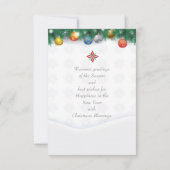 Frohe Weihnachten & Glück Neues Jahr! XMAS Weiße K (Rückseite)